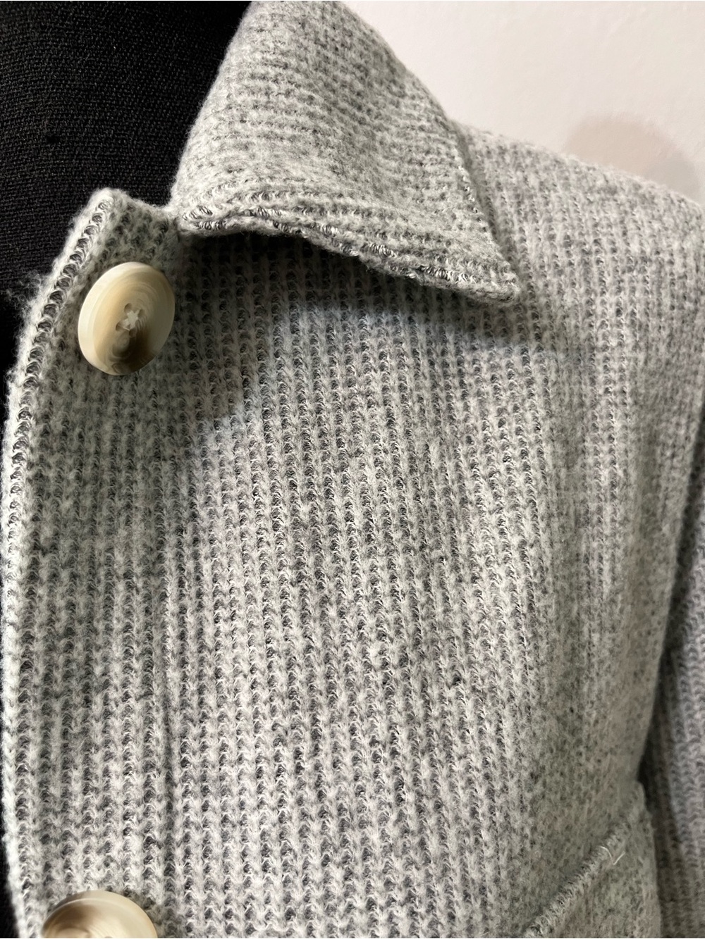 Timing Gray Knit Button-Up Utility Shacket - Picture 3 of 7